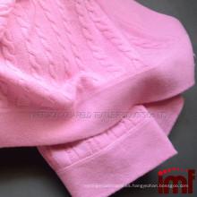 Manta de tiro de punto de cachemira rosa pastel